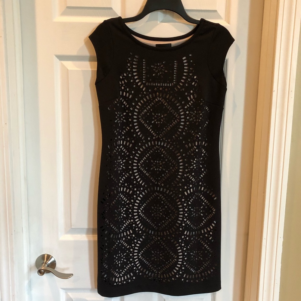 Worthington black cut out design dress